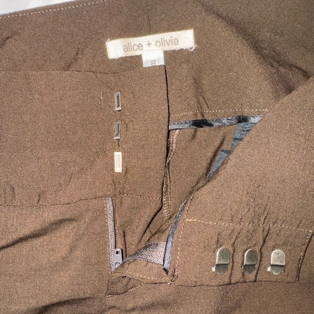 Alice + Olivia Brown Slacks